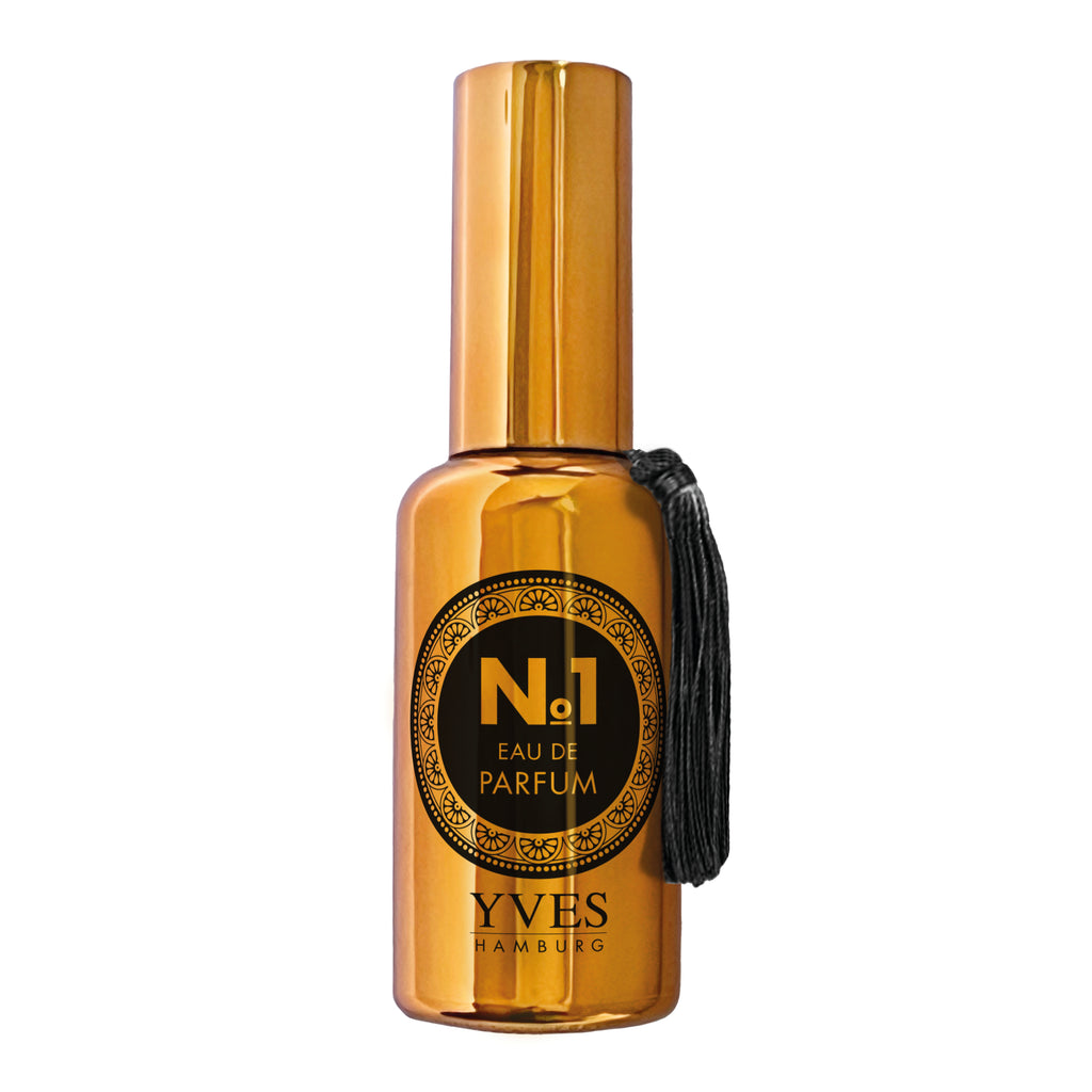 YVES No.1 – Veganes Eau de Parfum mit Kamille, Rose & Sandelholz. Sinnlich, bio, tierversuchsfrei & nachhaltig im 50 ml Spray aus recyceltem Glas & Aluminium.