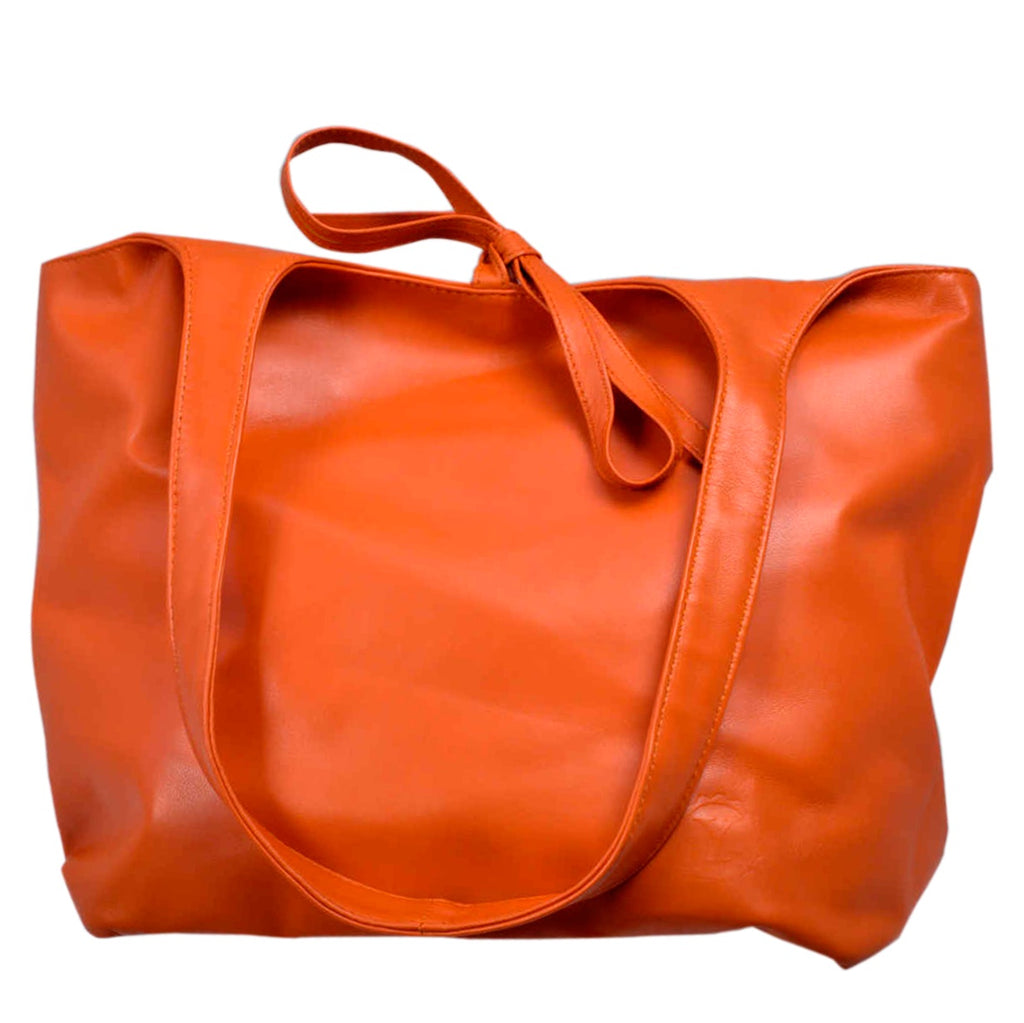 ZOÈ TOTE BAG * Ziegenleder * YVES Hamburg color sunrise orange